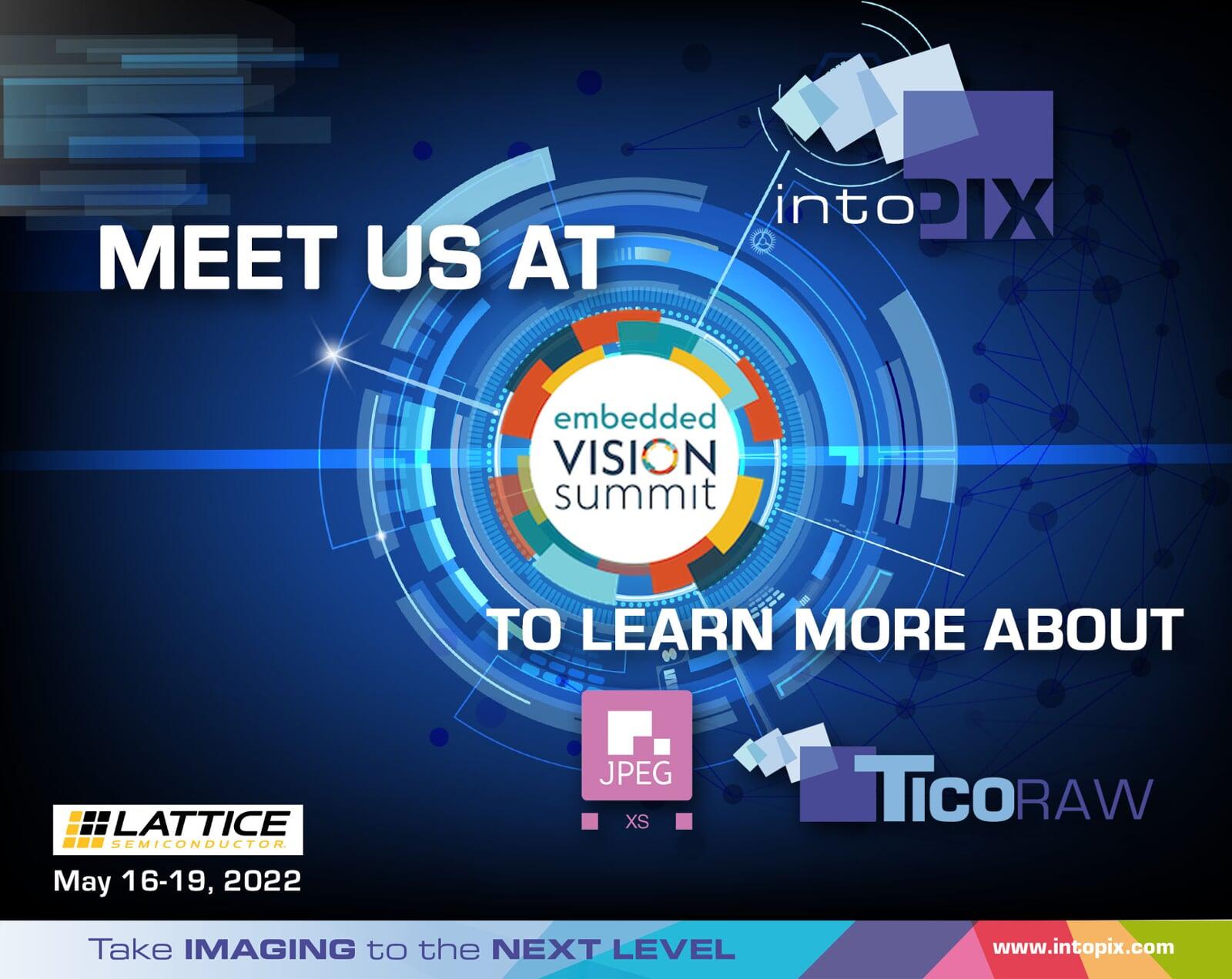 intoPIX présentera sa compression légère IP à l'Embedded Vision Summit 2022 sur le stand de Lattice